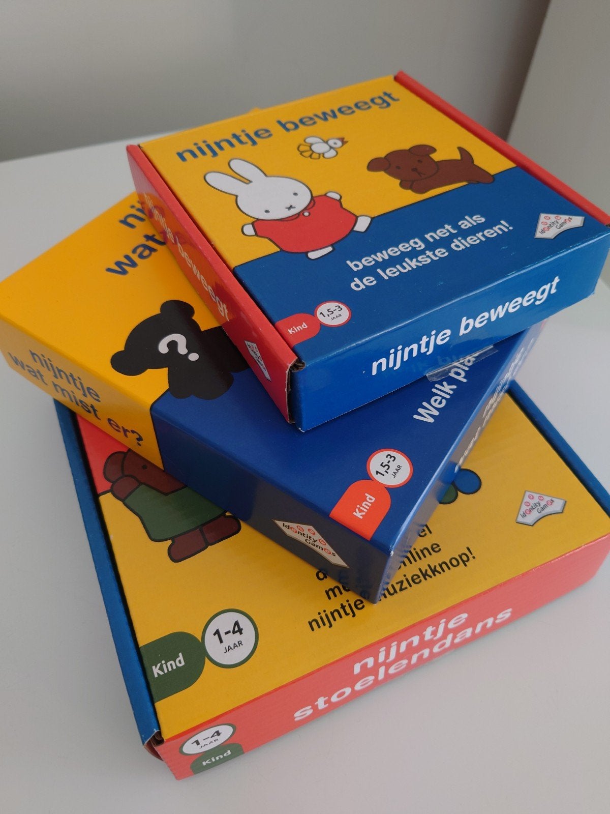 Nijntje spellen: Stoelendans, Wat Mist Er? en Nijntje beweeg, Een of twee spelers, Ophalen of Verzenden, Nieuw, Jumbo