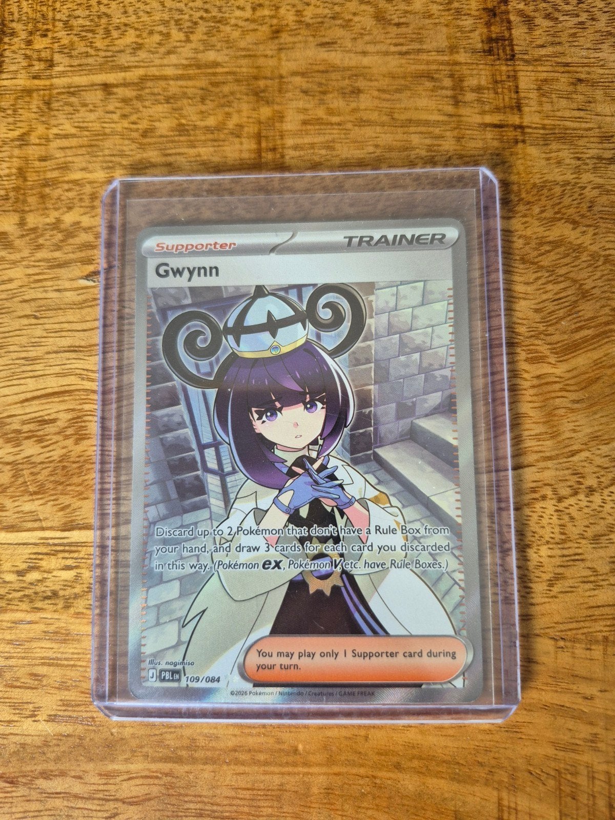 gwynn trainer kaart (pbl 109), Ophalen of Verzenden, Nieuw, Losse kaart, Foil
