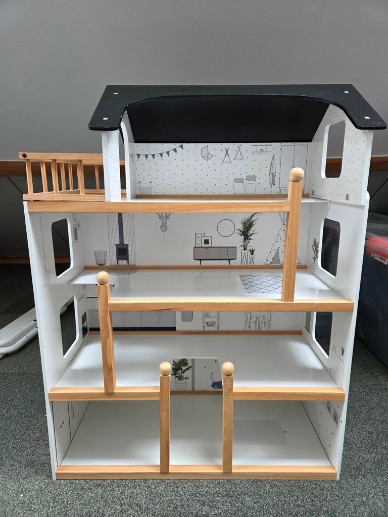 Petit Amelie poppenhuis incl accessoires, Ophalen, Poppenhuis