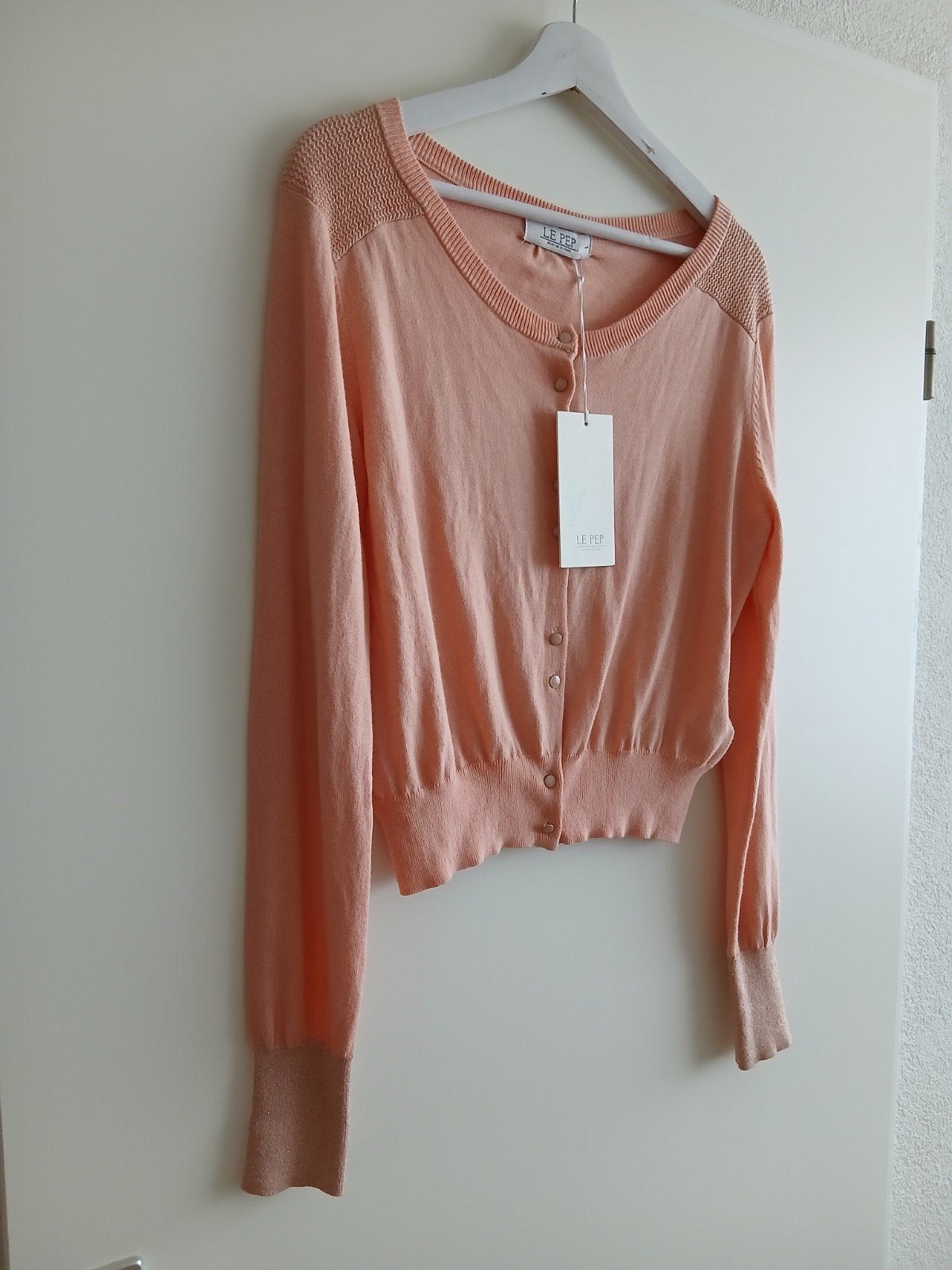 Prachtig roze vestje mét prijskaartje van Le Pep. Maat L., Le Pep, Verzenden, Maat 42/44 (L), Nieuw