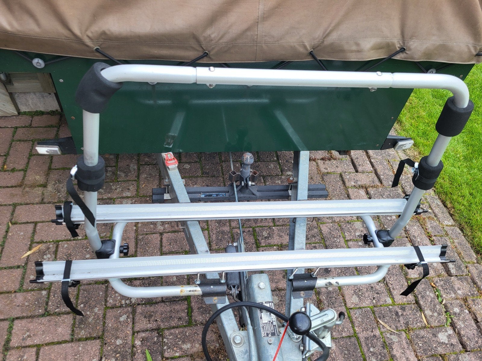 Disseldrager voor caravan/vouwwagen - 2 fietsen, Auto diversen, Fietsendragers, Ophalen of Verzenden, 2 fietsen, Gebruikt, Fietsendrager-accessoire