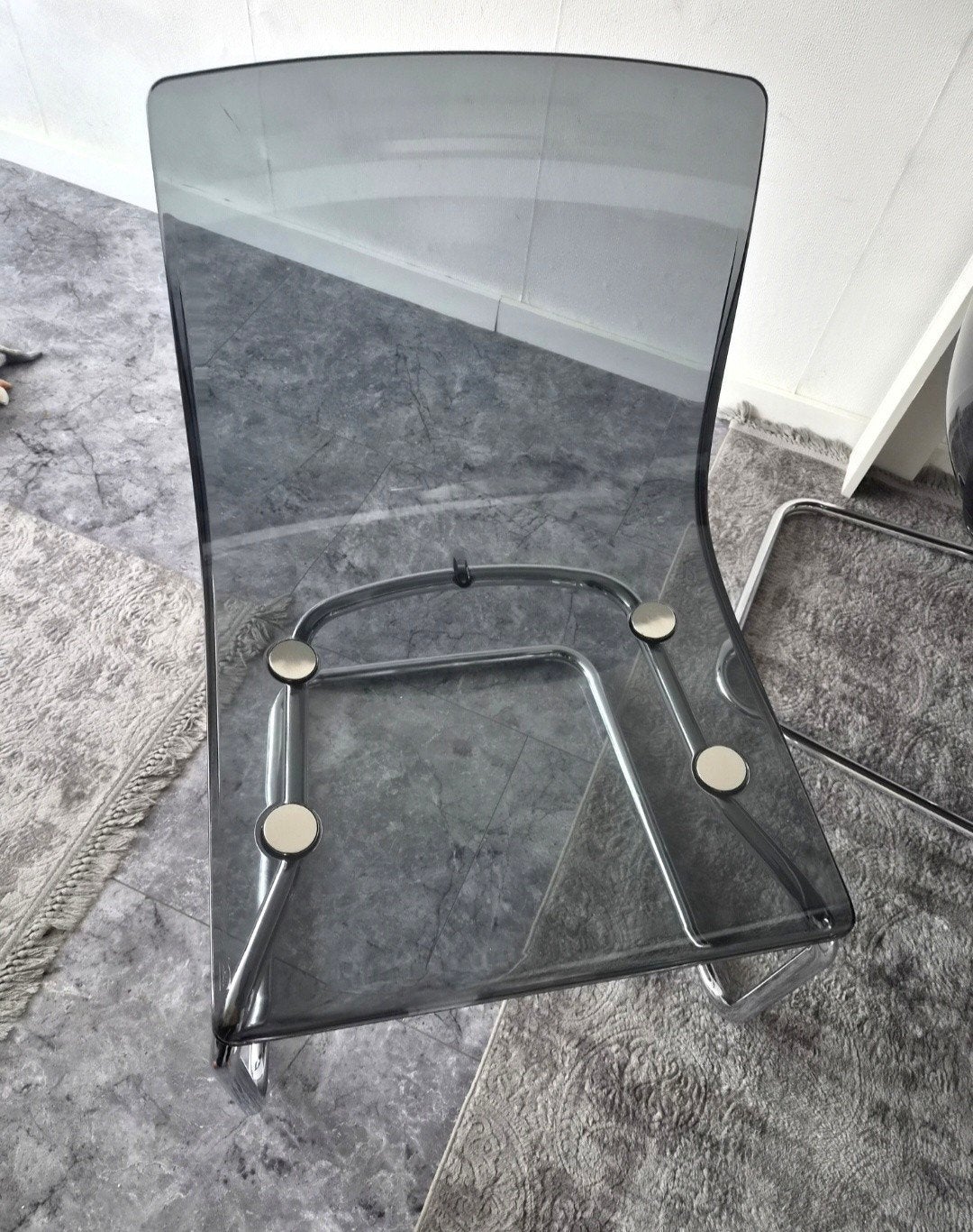 ikea stoelen 4 stuks, Huis en Inrichting, Ophalen, Gebruikt, Grijs, Vier