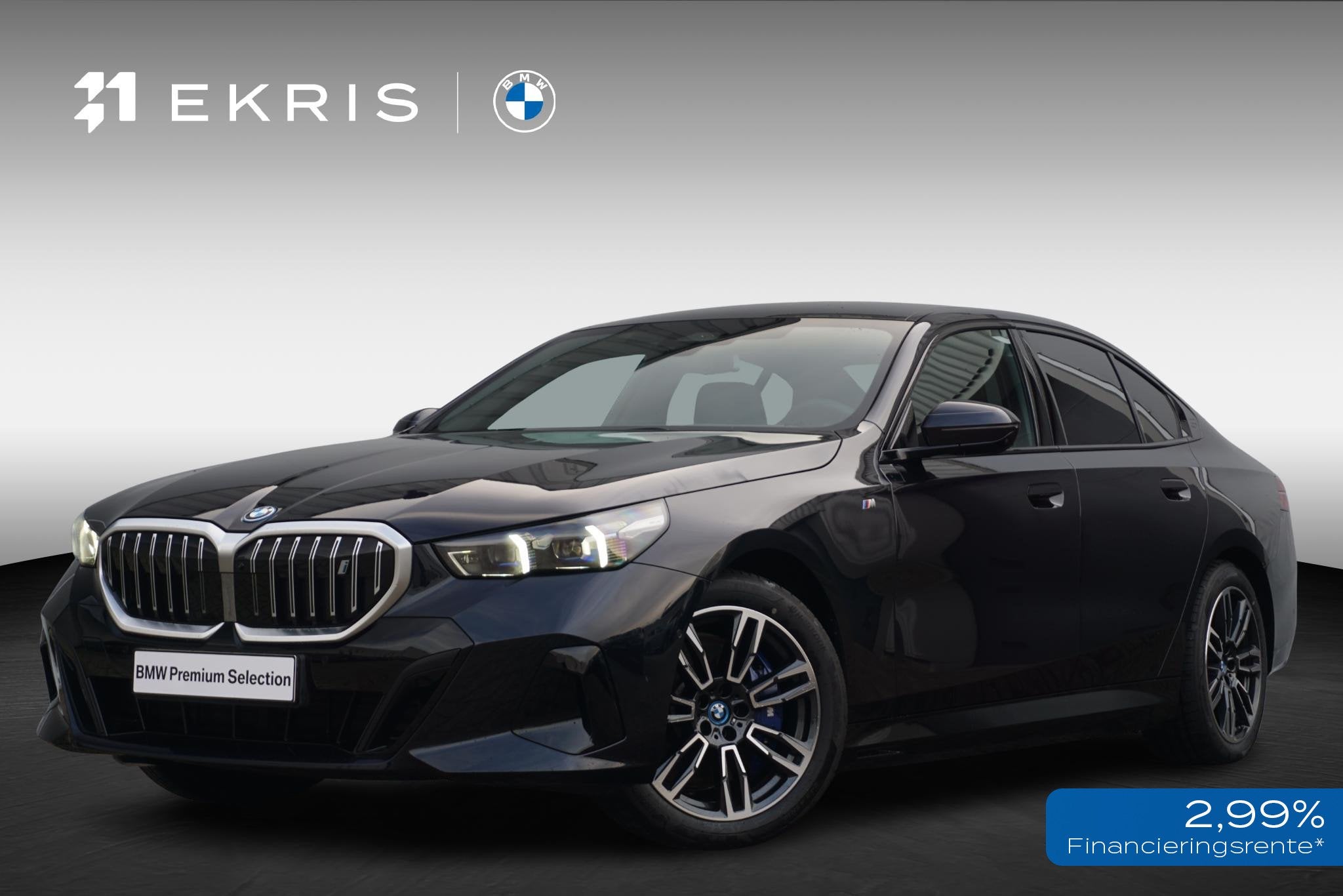 BMW i5 Sedan xDrive40 M Sportpakket 19'' / Panoramadak / Har, Stof, Zwart, 394 pk, Zwart