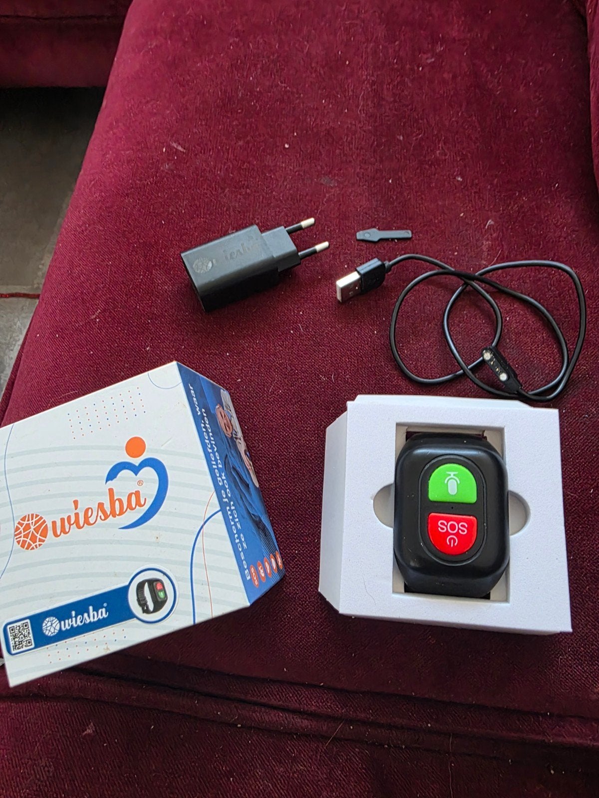 Wiesba Ouderen Horloge met GPS - Veiligheid en Gemak, Sieraden, Tassen en Uiterlijk, Ophalen of Verzenden, GPS, Zwart, Android
