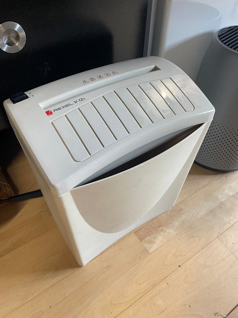 Rexel V-12s papierversnipperaar shredder, Ophalen of Verzenden, Gebruikt