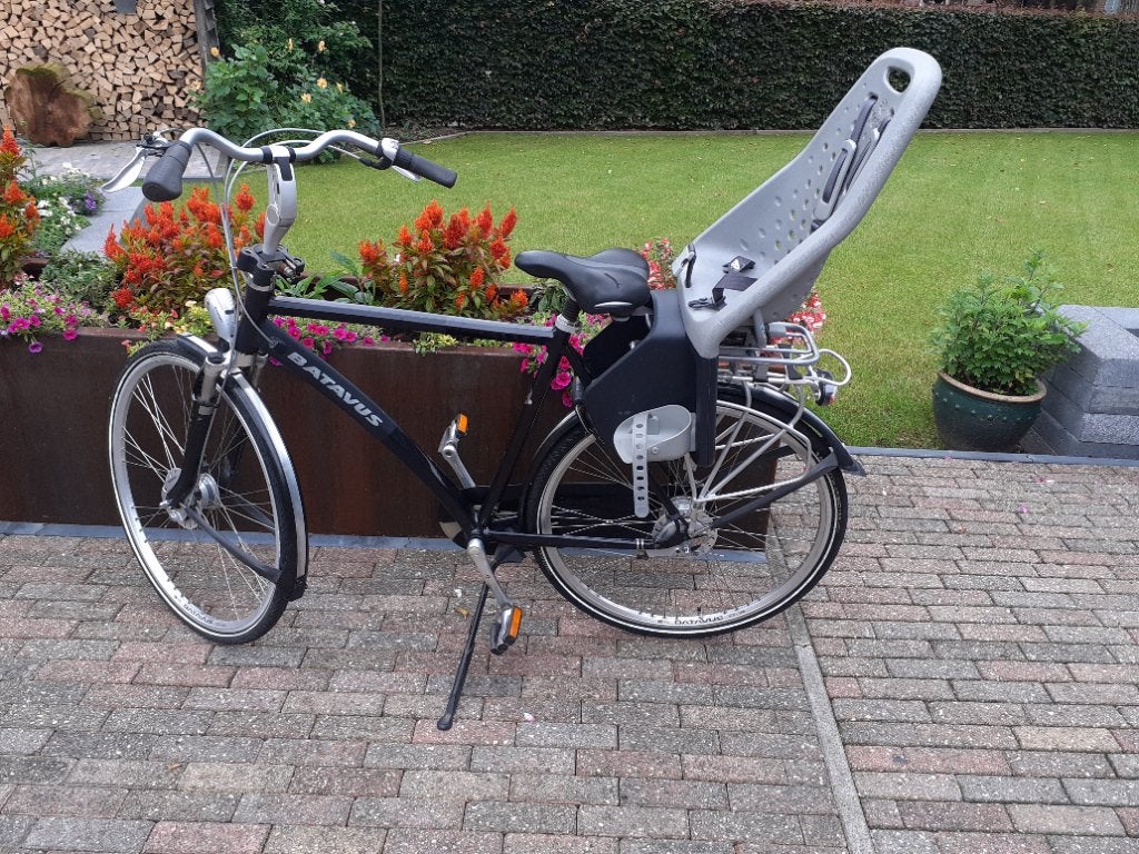 Herenfiets + kinderzitje, Ophalen, Gebruikt, Versnellingen, Batavus