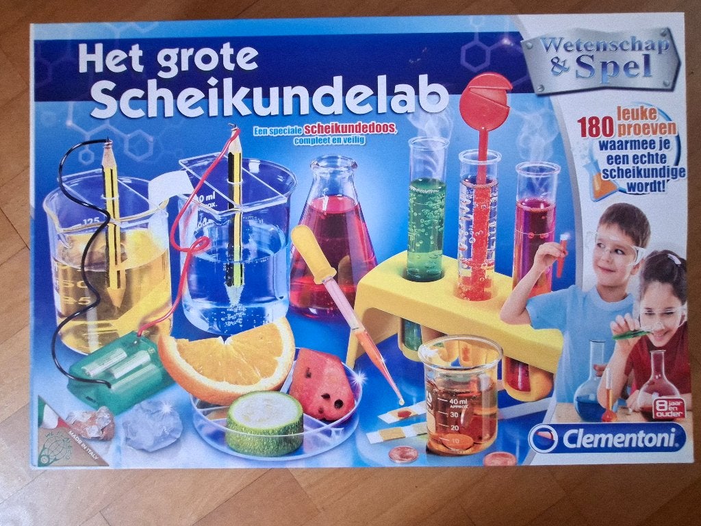 Het grote scheikundelab van Clementoni, Ophalen, Zo goed als nieuw, Ontdekken