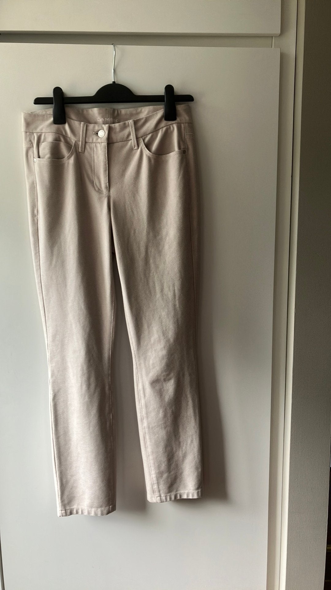 Cambio. Heel licht beige broek. Parla. Maat36/38, Beige, Ophalen of Verzenden, Zo goed als nieuw, Maat 36 (S)