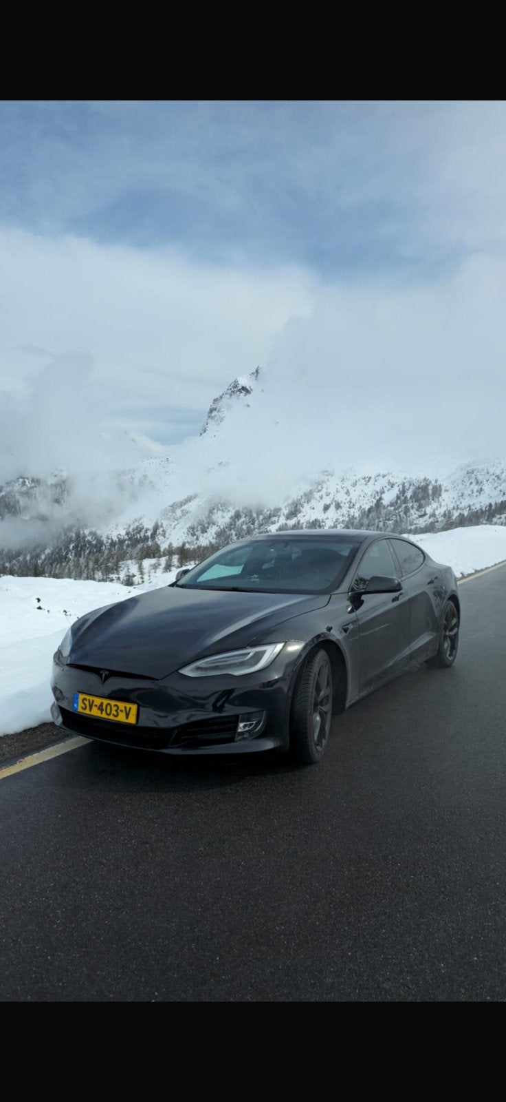 Tesla model S 2018 BLACK EDITION 75d panorama open dak, Zwart, Model S, Leder en Stof, Origineel Nederlands