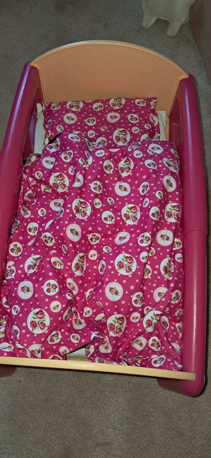 poppenbedje incl beddengoed, Kinderen en Baby's, Speelgoed | Poppen, Ophalen of Verzenden, Babypop
