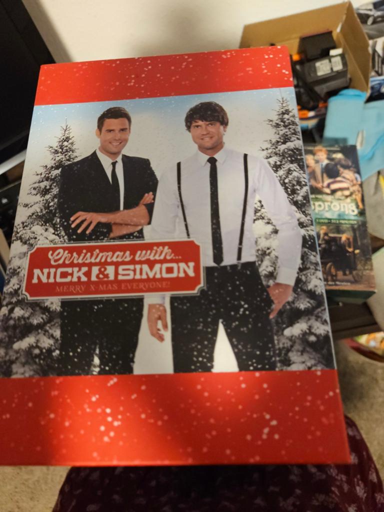 Pakket nick en simon met cd. Stickers.kaarten en kerstmuts, Ophalen of Verzenden, Zo goed als nieuw, Levenslied of Smartlap