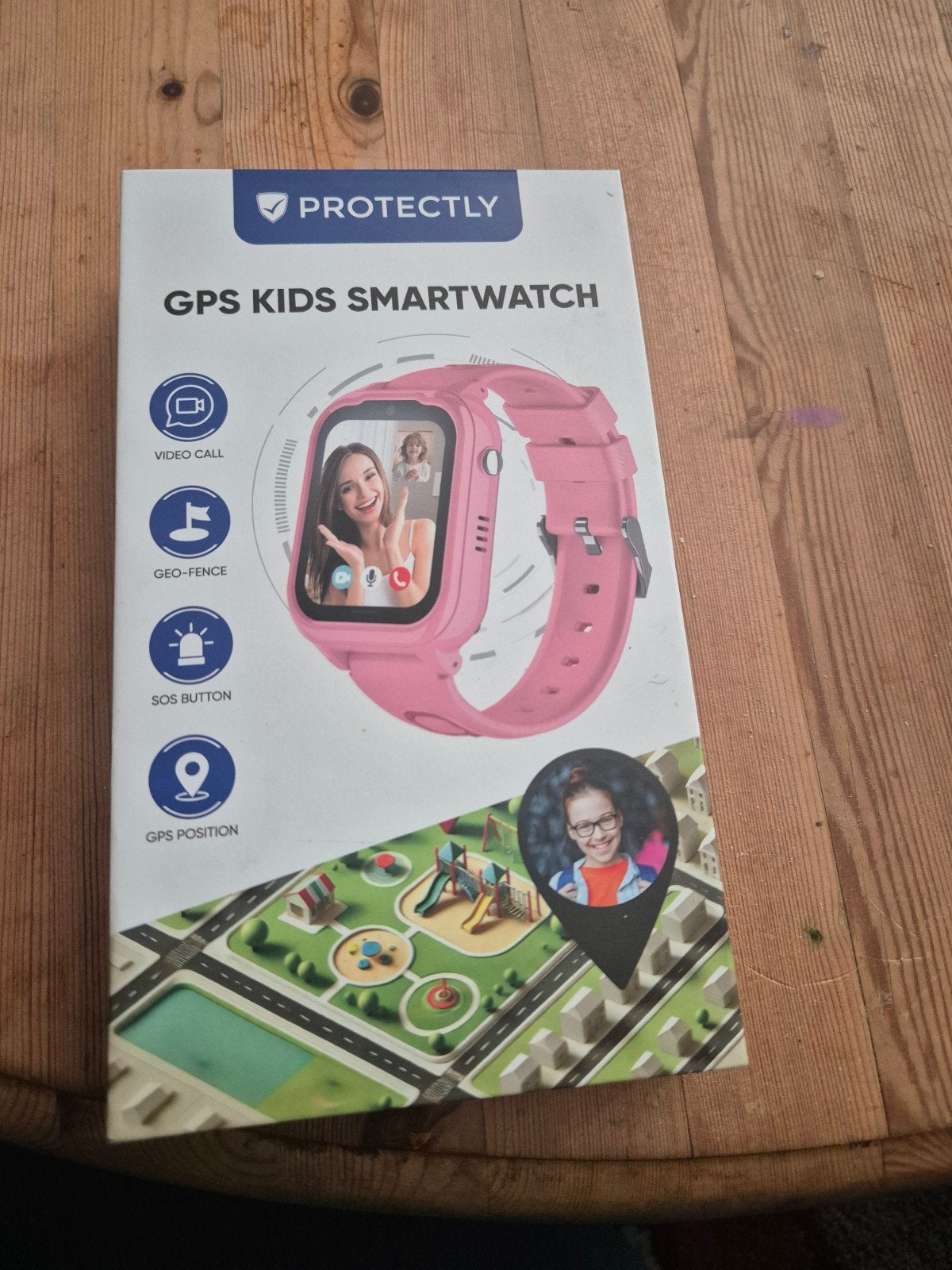 Protectly GPS Kids Smartwatch Roze, Nieuw, Ophalen of Verzenden, Roze, GPS