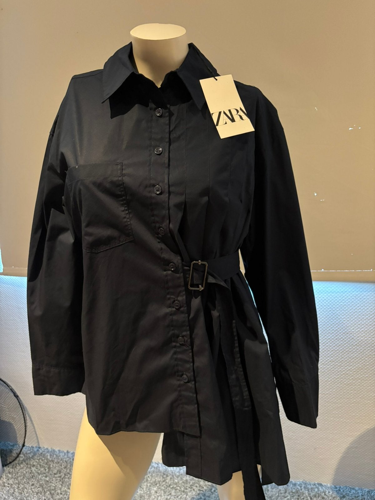 Zara donkerblauw blouse jurkje maat s. Nieuw, Blauw, Zara, Nieuw, Ophalen of Verzenden