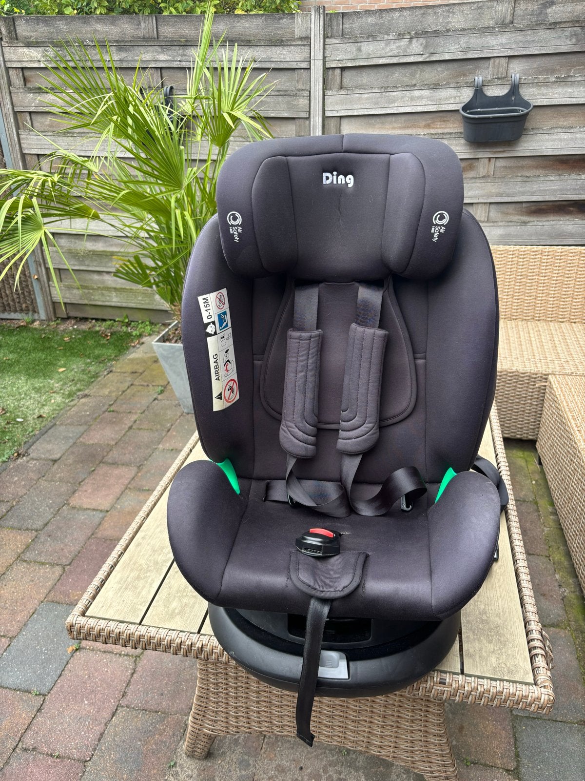 Ding autostoel i-Size 360 draaibaar (0-36 kg), Autogordel of Isofix, Verstelbare rugleuning, Zo goed als nieuw, Ophalen