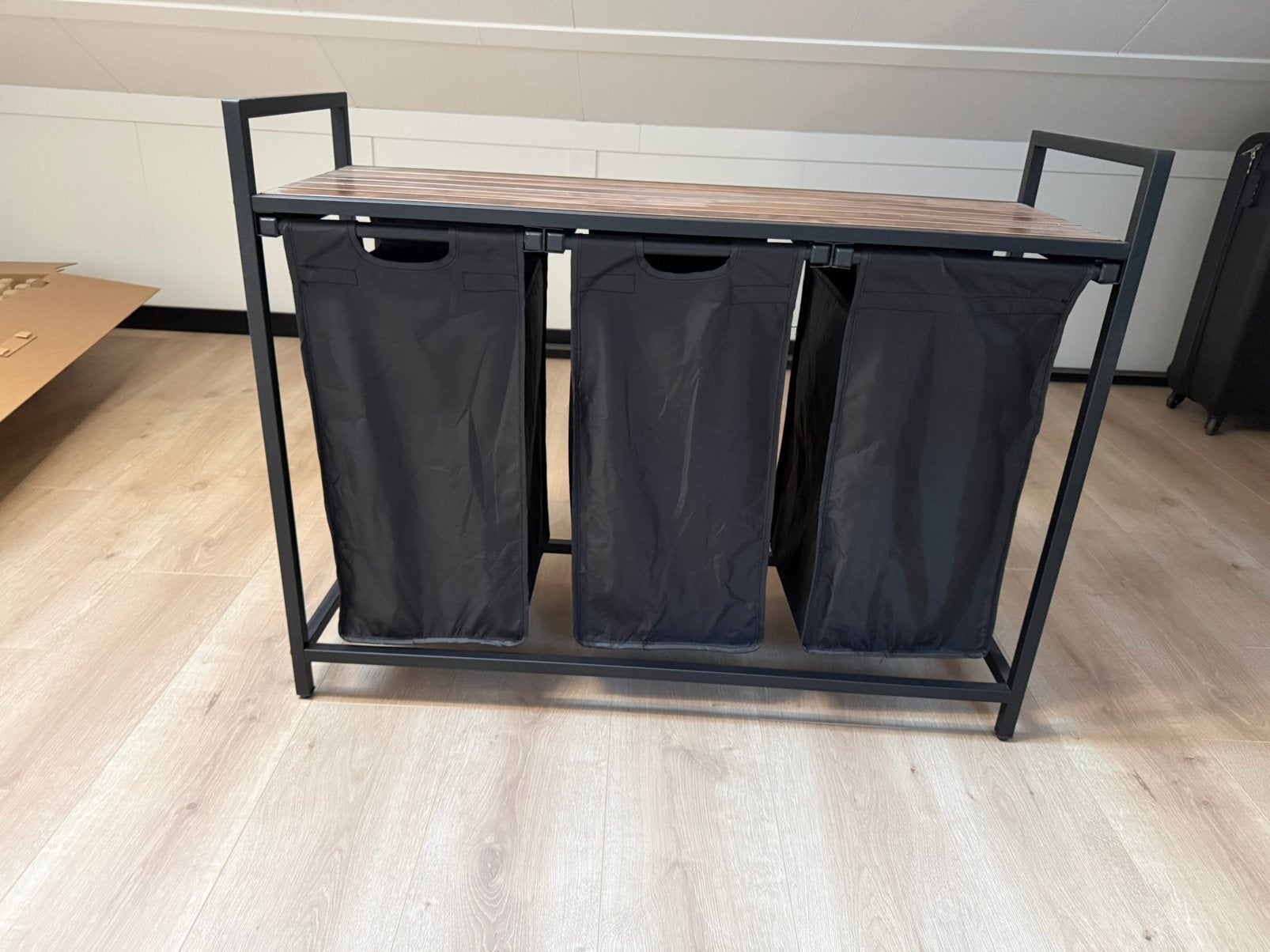 Wasmand - 3 delig / kleur zwart, Huis en Inrichting, Ophalen, Zo goed als nieuw, Wasmand, Overige merken