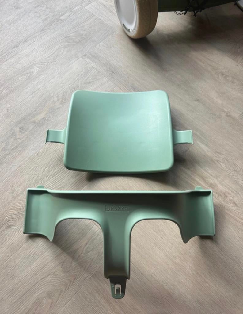 Stokke Tripp Trapp Babyset Groen, Kinderen en Baby's, Ophalen of Verzenden, Zo goed als nieuw, Meegroeistoel, Stoelverkleiner