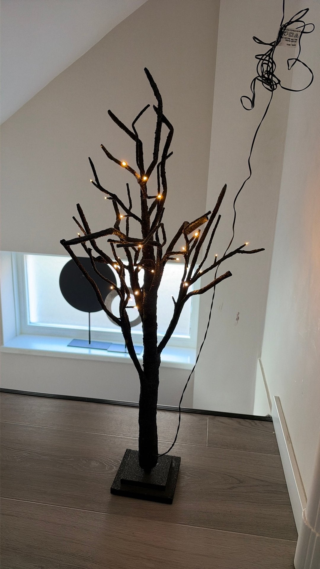 J-line Kunst kerstboompje zwart 90cm, Diversen, Ophalen, Zo goed als nieuw