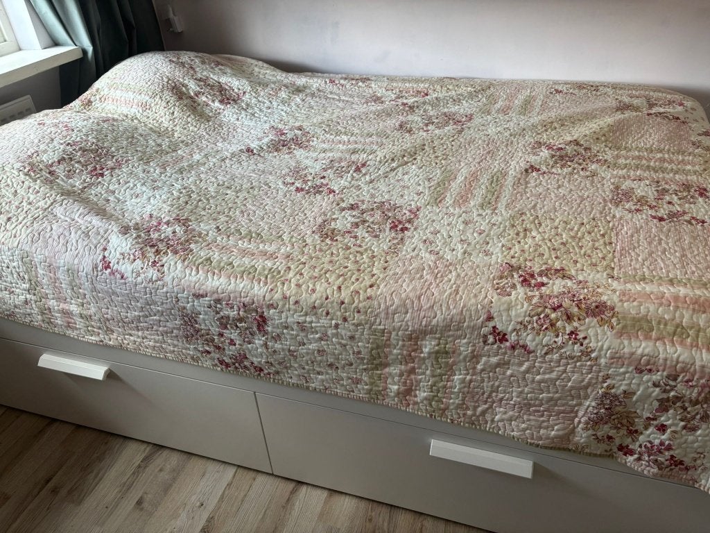 Brimnes bed 140x200 wit zgan, Ophalen, Wit, Tweepersoons, 140 cm
