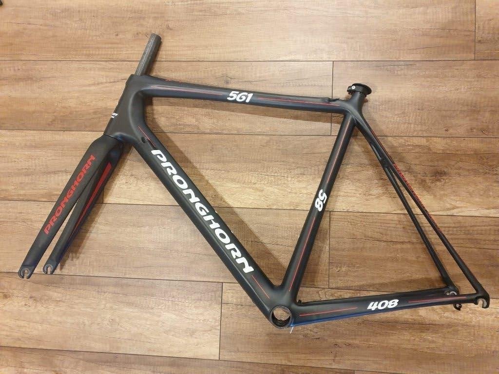 Pronghorn UD carbon race frame+voorvork 58 cm V-brake NIEUW!, Fietsen en Brommers, Fietsonderdelen, Frame, Nieuw, Ophalen of Verzenden