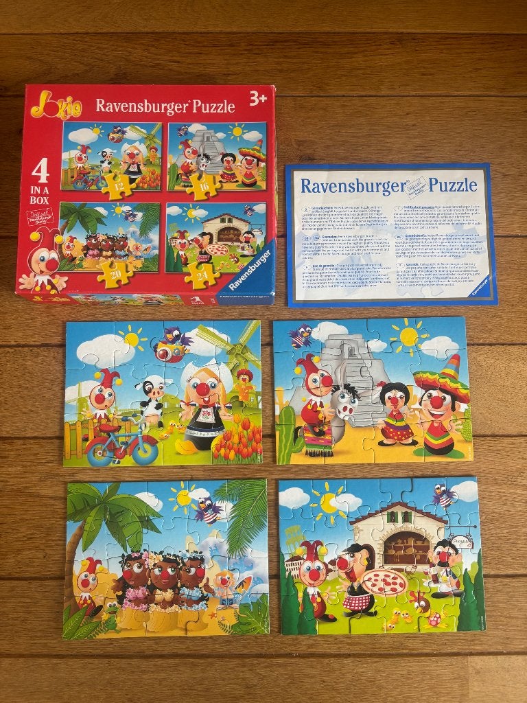 Jokie en Jet efteling 4 puzzels | ravensburger kinderpuzzels, Ophalen of Verzenden, 10 tot 50 stukjes, 2 tot 4 jaar