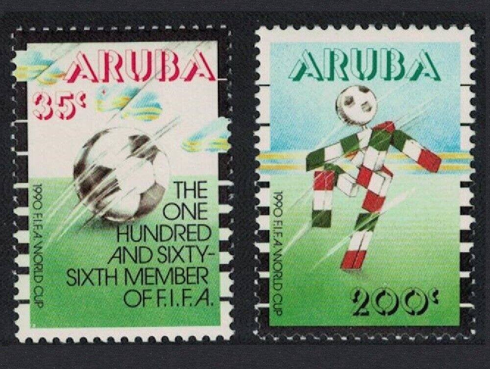 Aruba 1990 FIFA WK Voetbal postfris, Ophalen of Verzenden, Postfris