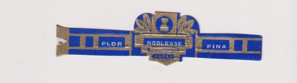 sigarenbanden - NOBLESSE FLOR FINA, Verzamelen, Ophalen of Verzenden, Zo goed als nieuw, Sigarenbandjes