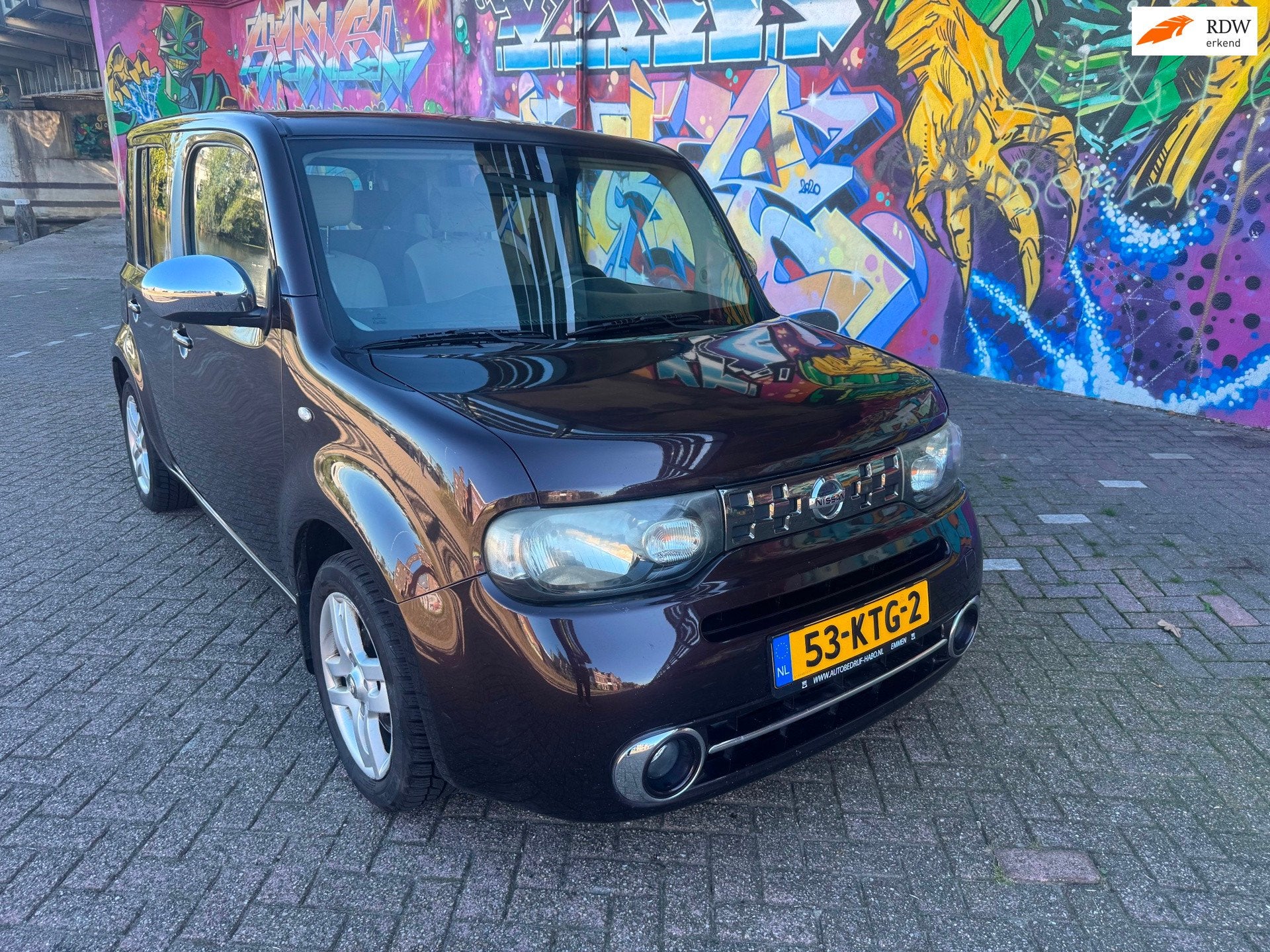 Nissan Cube 1.6 Pure digitale airconditioning sport velgen e, Voorwielaandrijving, 15 km/l, Gebruikt, 4 cilinders
