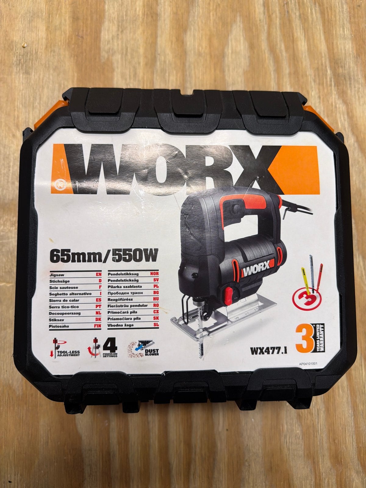 Worx Decoupeerzaag inclusief doos, Doe-het-zelf en Verbouw, Decoupeerzaag, 600 tot 1200 watt, Ophalen of Verzenden, Zo goed als nieuw