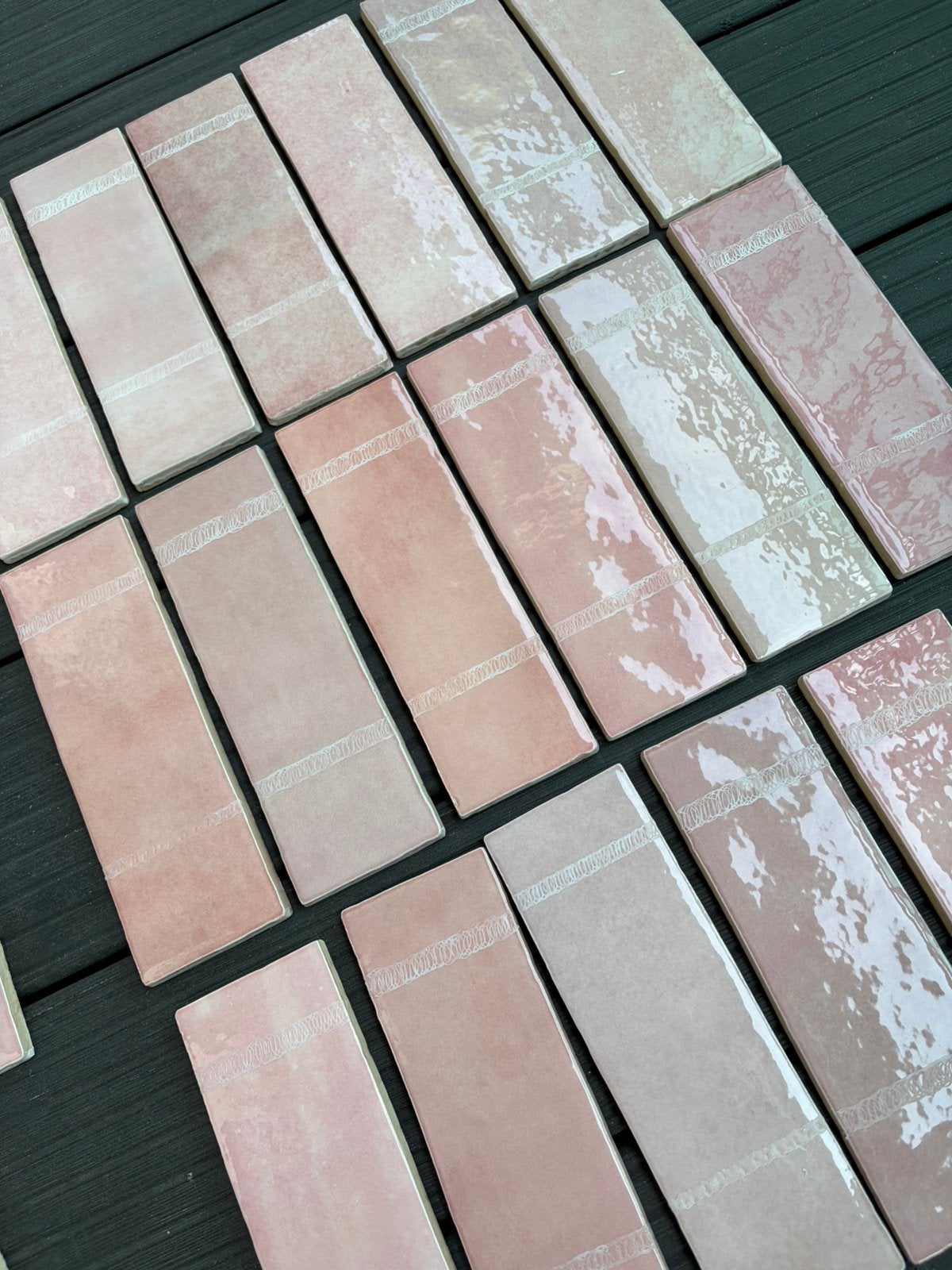 Handmade glossy roze mix kleuren, Ophalen, Nieuw, Minder dan 20 cm, Minder dan 5 m²