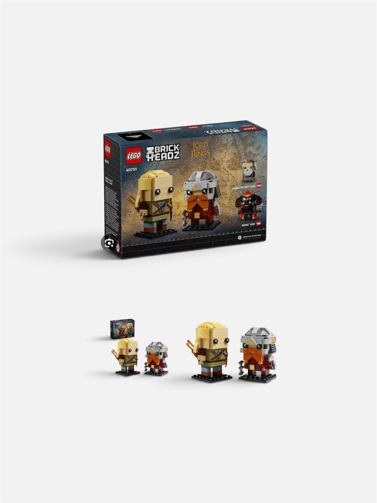 LEGO BrickHeadz Lord of the Rings - Frodo, Gandalf, Balrog, BrickHeadz, Lego, Nieuw, Ophalen of Verzenden