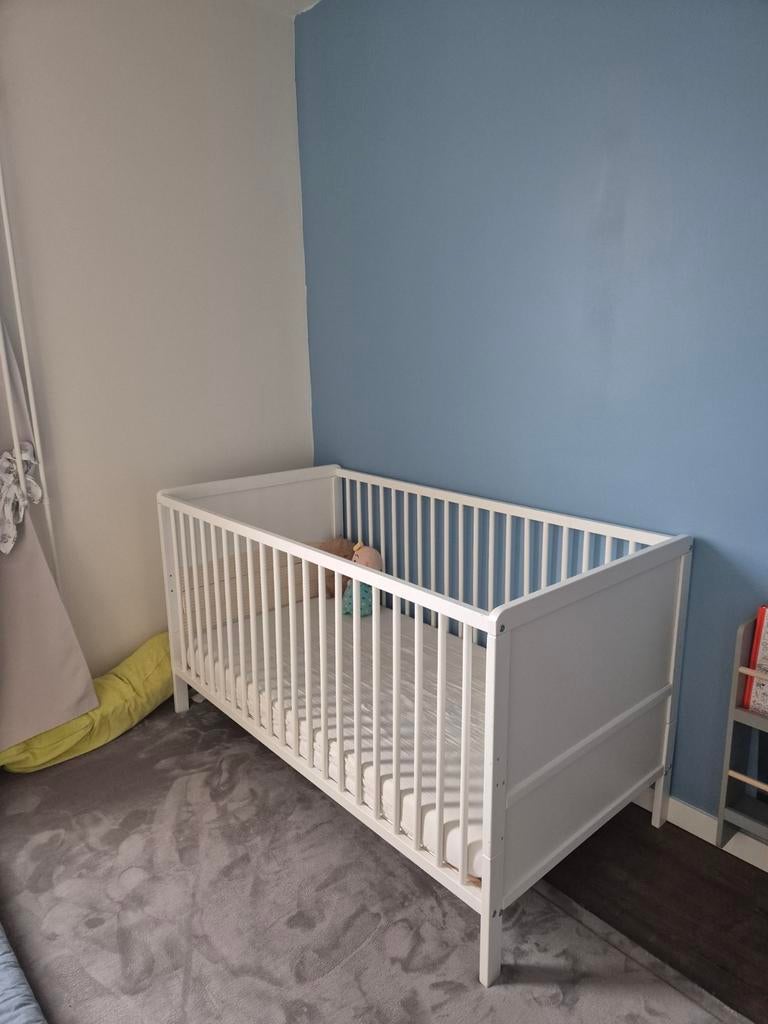Wit meegroeibed, ledikant voor baby en peuter, Ophalen, Gebruikt, Ledikant