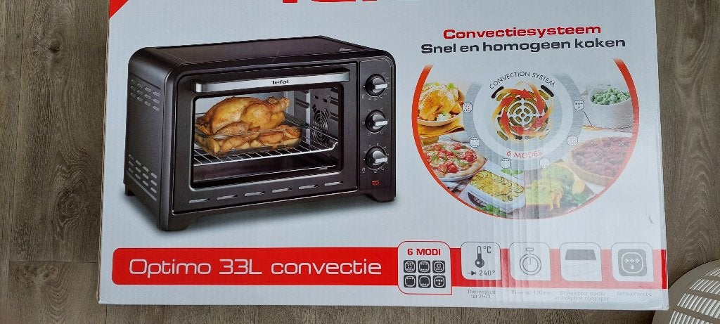 Tefal mini oven, Witgoed en Apparatuur, Ophalen, Minder dan 45 cm, Hete lucht, Tefal