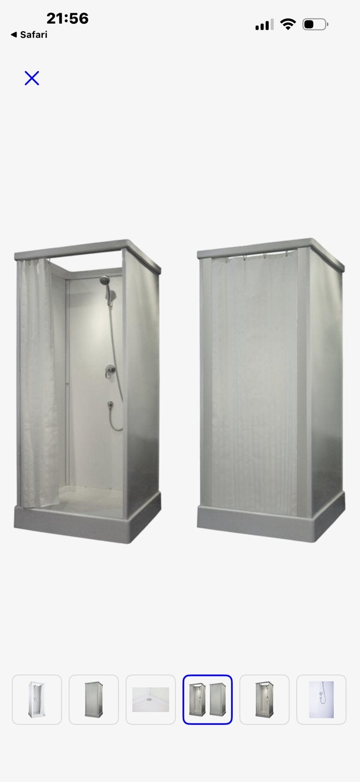 Nooddouche, Ophalen, Zo goed als nieuw, Toilet