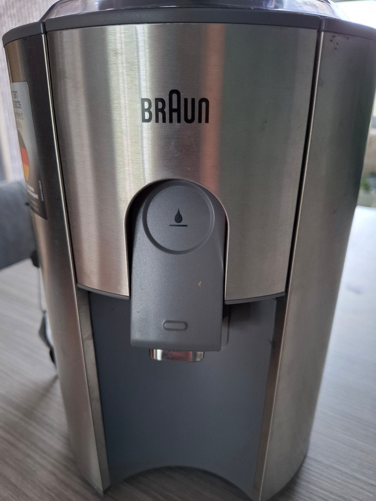 Braun Fruitpers / Sapcentrifuge - RVS Design, Ophalen of Verzenden, Nieuw, Sapcentrifuge