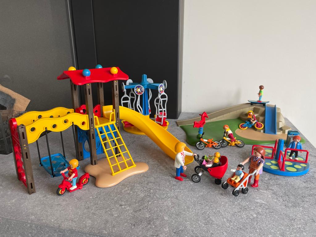 Plamobil speeltuin uitgebreid, Ophalen of Verzenden, Gebruikt