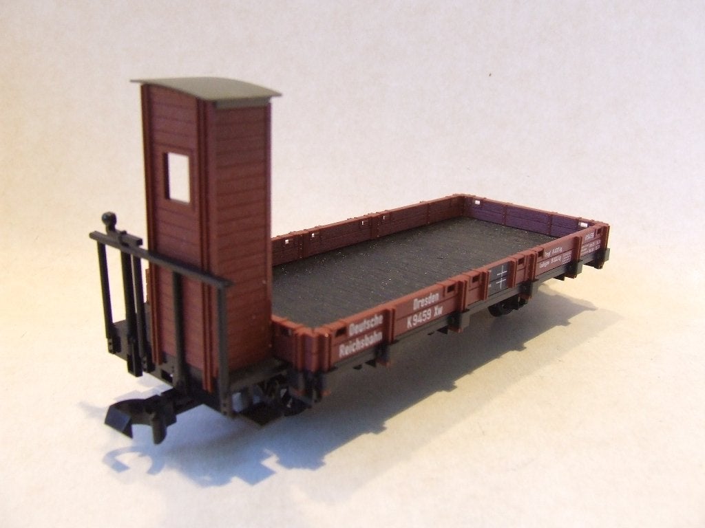 FLEISCHMANN Magic Train 2461 lage bakwagen met remmershuis., Gelijkstroom, Fleischmann, Ophalen of Verzenden, Nieuw