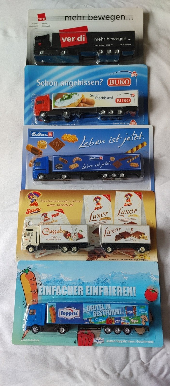 Grell trucks 1:87 5 stuks, Verzenden, Nieuw, Bus of Vrachtwagen, Overige merken