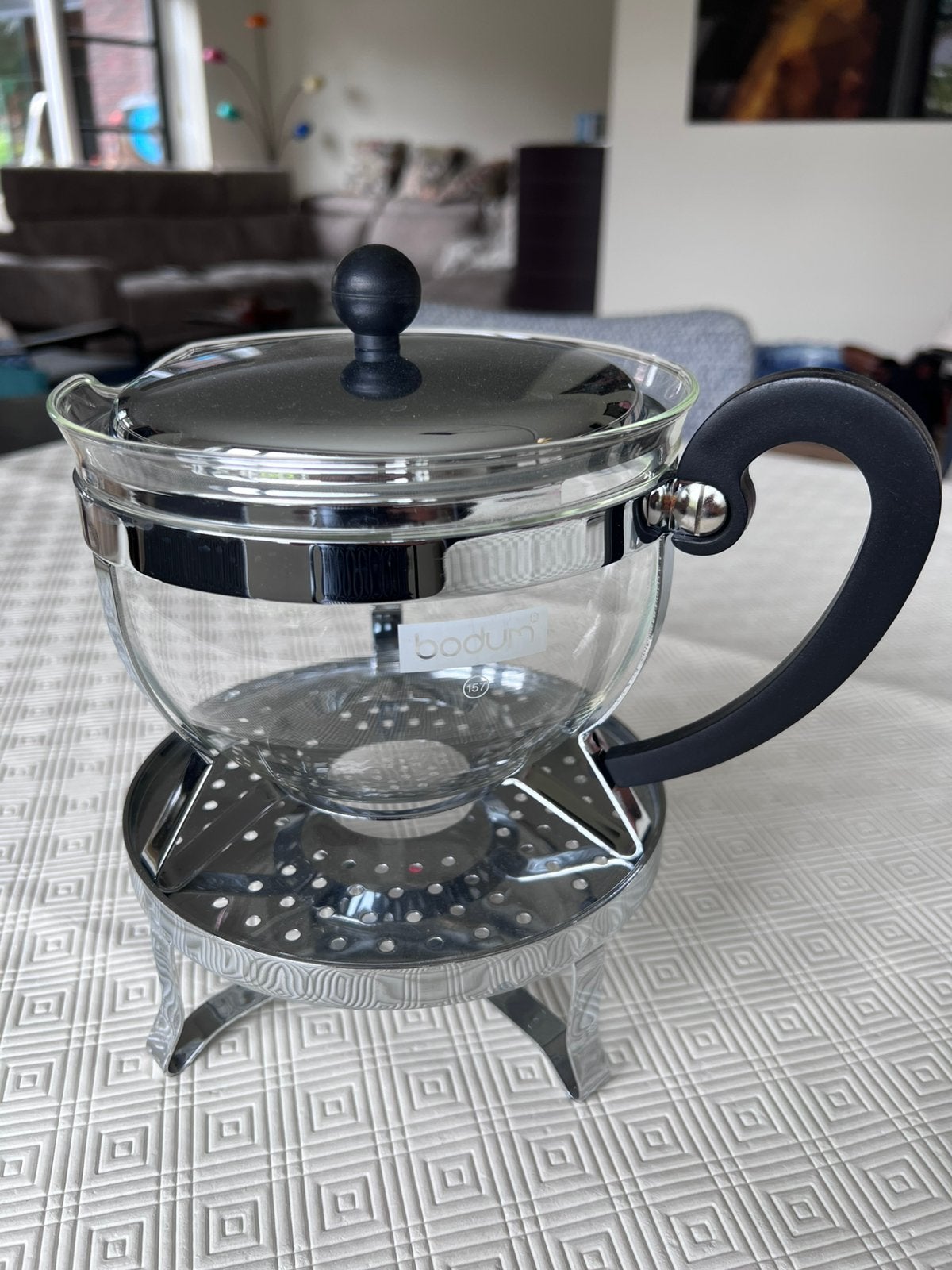 Bodum theepot / klassieke design, Ophalen, Zo goed als nieuw, Glas, Met handvat