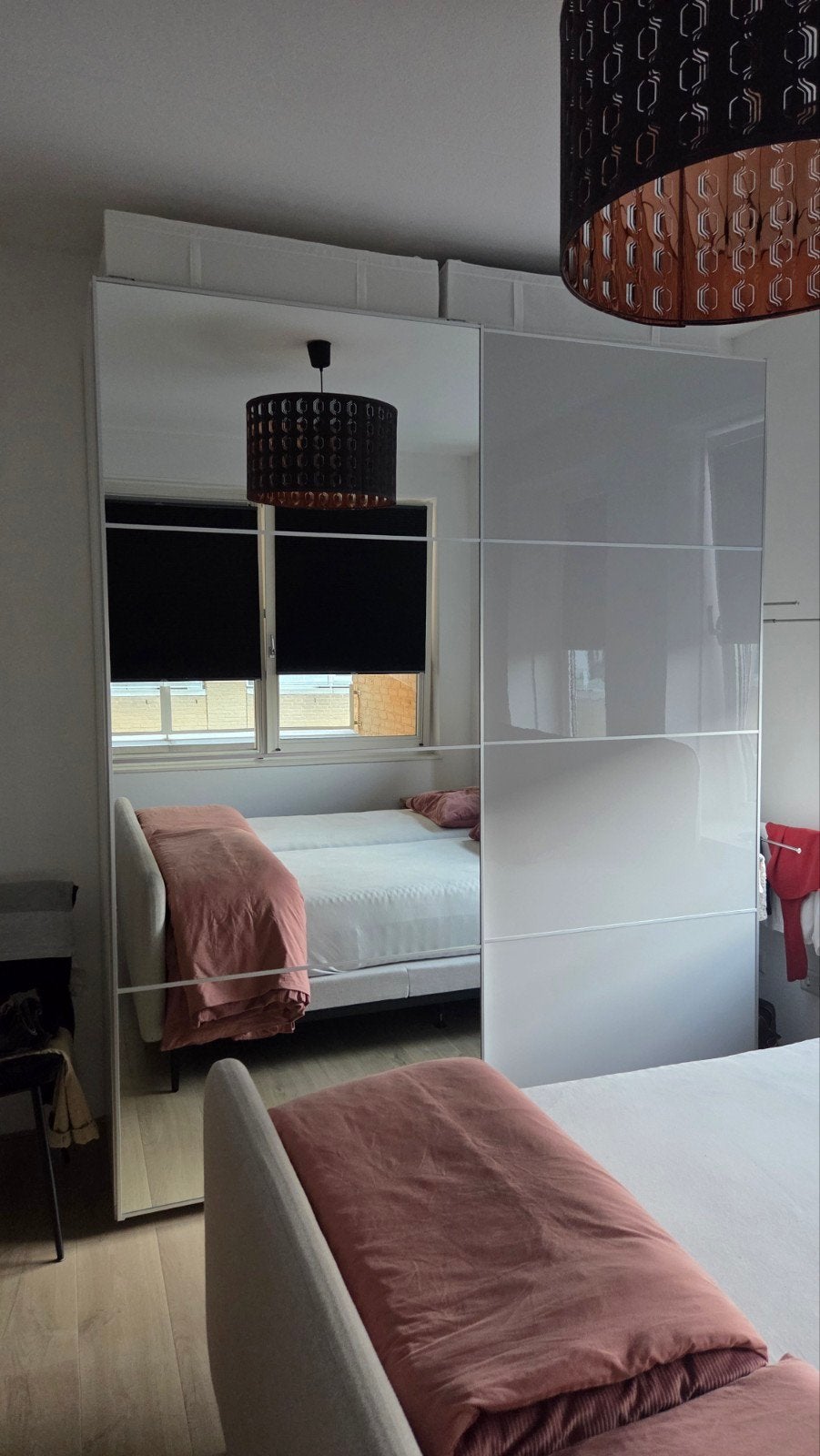 IKEA Pax Schuifdeuren AULI / MEHAMN (spiegel en grijs), Ophalen of Verzenden, 200 cm of meer