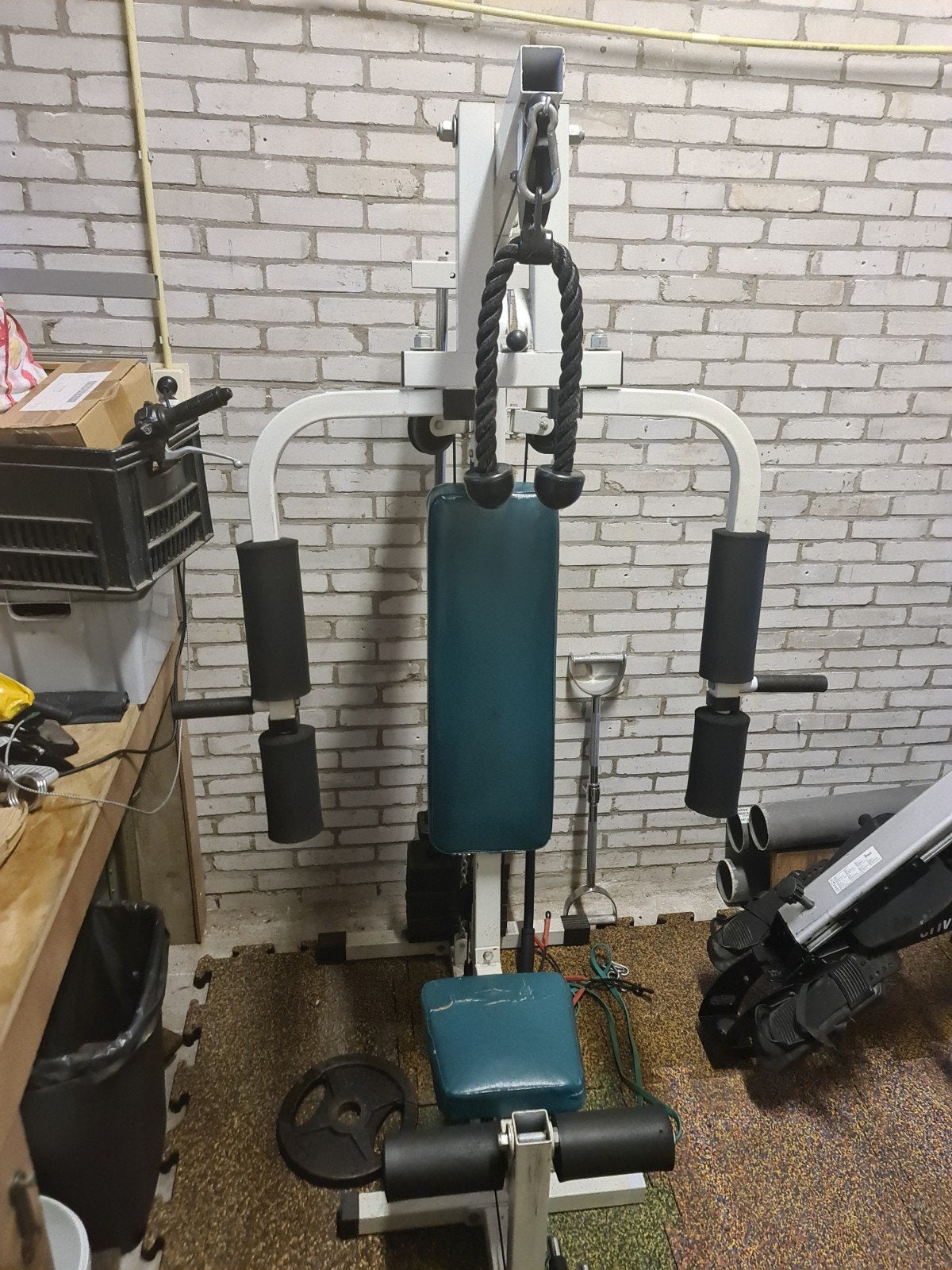 fitness machine, Ophalen, Krachtstation