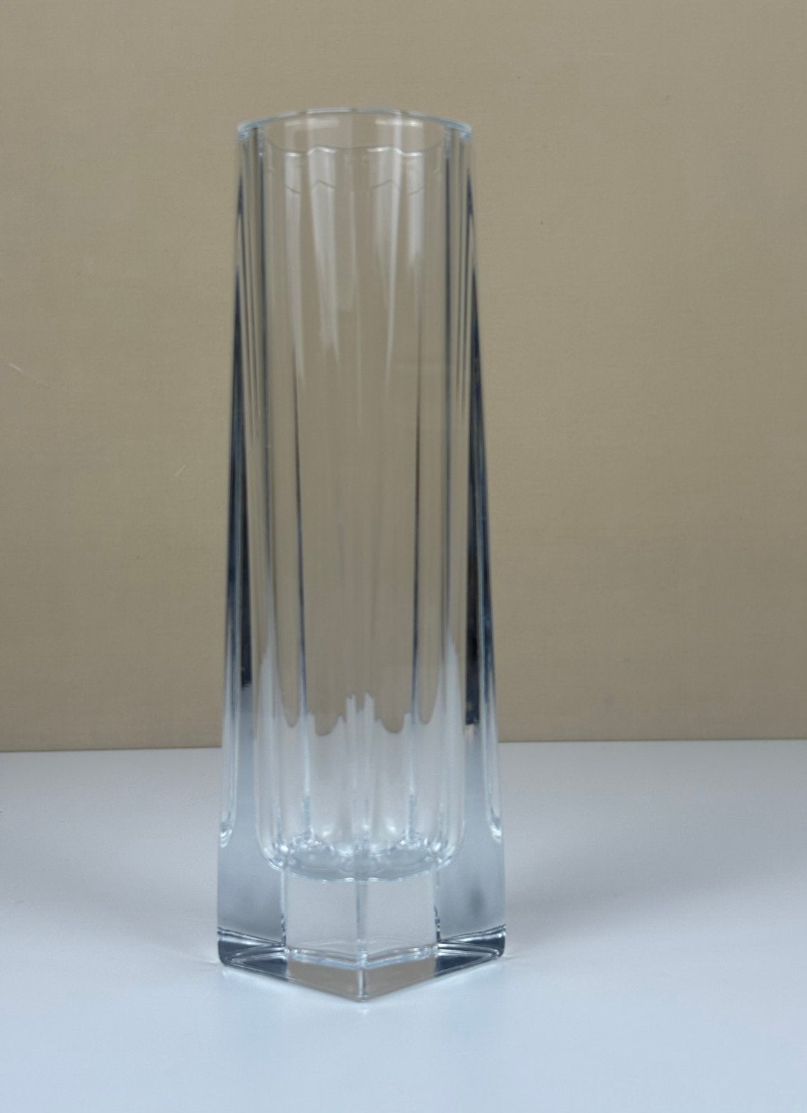 Vintage kristal vaas Cristal D'Arques Paris Beaubourg design, Ophalen of Verzenden