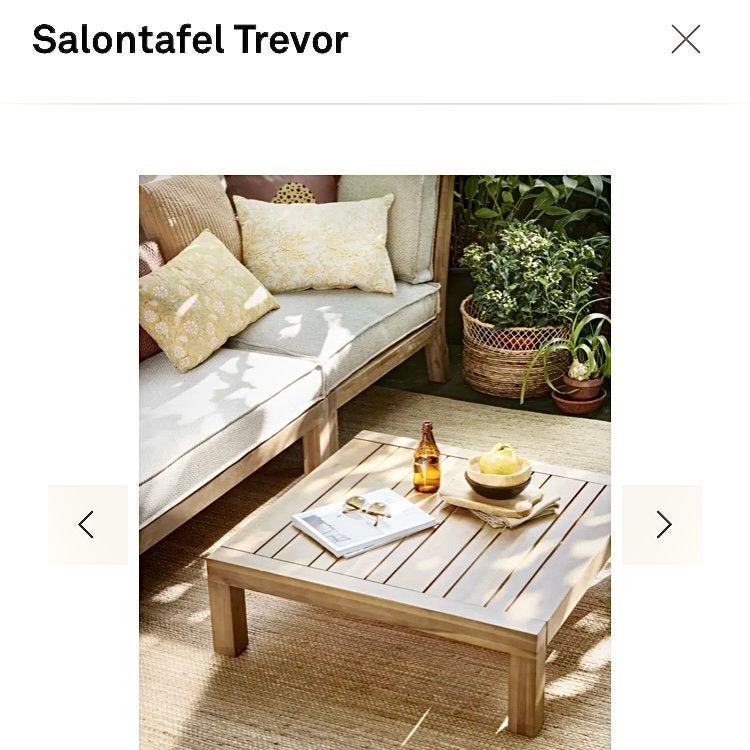 Salontafel Trevor  - NIEUW in doos!, Ophalen, Zo goed als nieuw, Hout