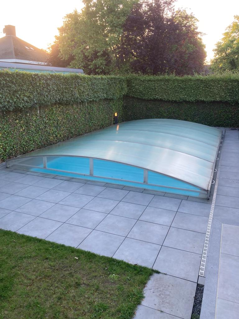 Zwembadoverkapping 8x5 meter, Tuin en Terras, Zwembad-toebehoren, Ophalen, Gebruikt