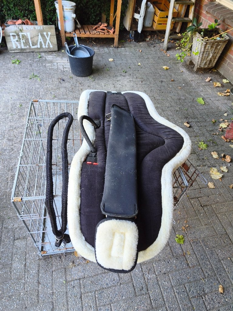 barebackpad met singel en halstouw, Dieren en Toebehoren, Ophalen of Verzenden, Zo goed als nieuw, Recreatie