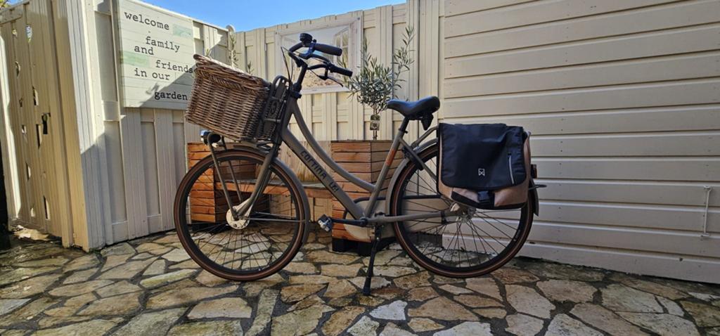 Cortina U4 Transport damesfiets groen/grijs met mand en tas, Ophalen, Zo goed als nieuw, Overige merken, Versnellingen