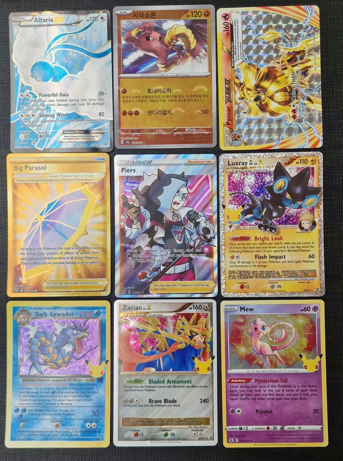 Pokémon kaarten, Ophalen of Verzenden, Zo goed als nieuw, Meerdere kaarten, Foil