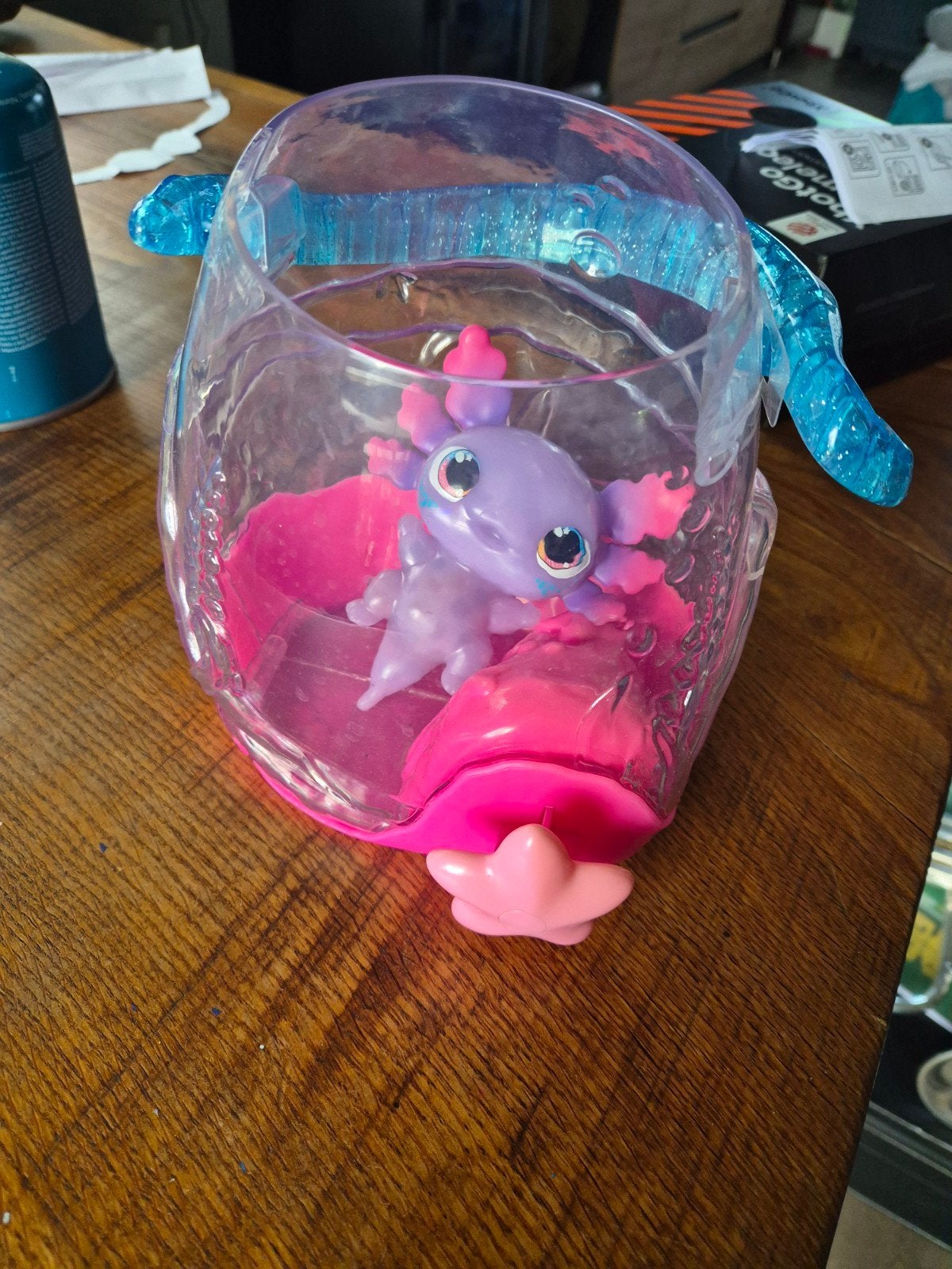 Animagic Schattige Axolotl Speelgoed in Aquarium, Ophalen of Verzenden, Zo goed als nieuw, Jongen of Meisje