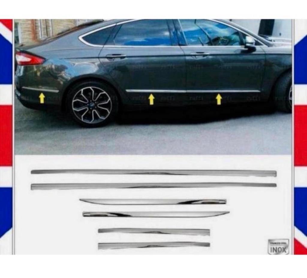 Ford Mondeo MK5 Sedan 2015+ Chrome sierstrips strips chroom, Ophalen of Verzenden, H, H, H
