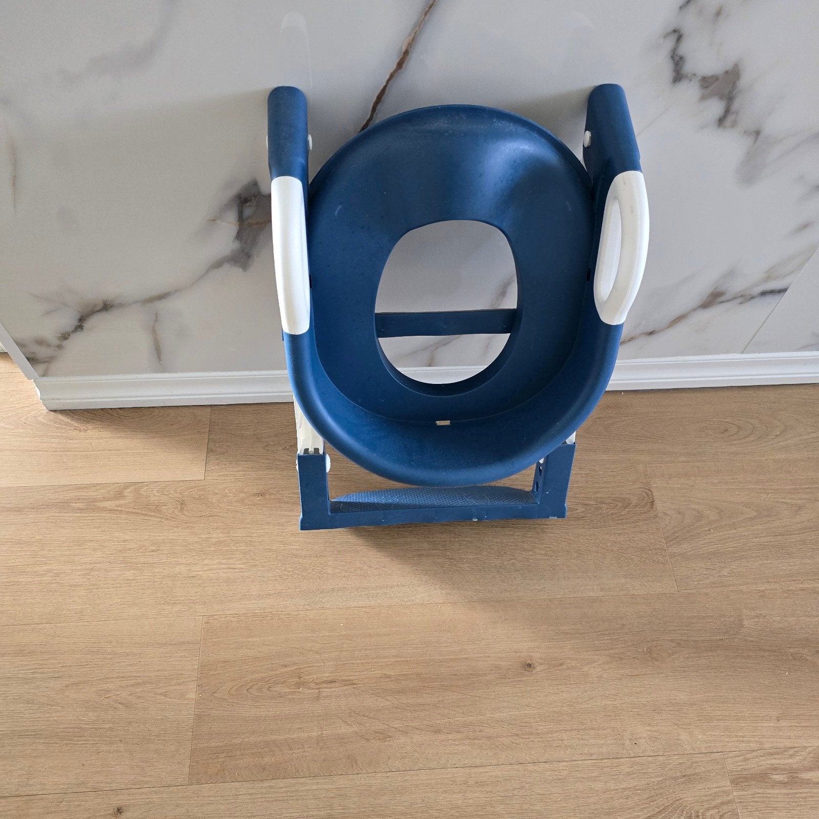 Blauwe opvouwbare kinder wc-bril/potje, Ophalen, Gebruikt