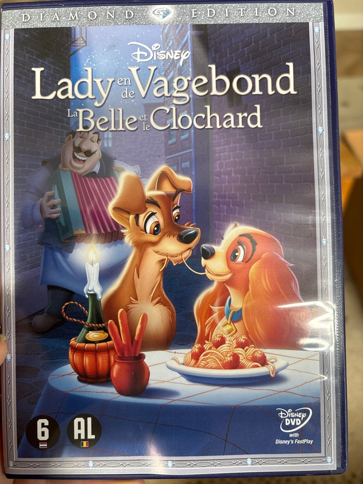 Lady en de Vagebond - Disney DVD Diamond Edition, Bonusmateriaal, Alle leeftijden, Nederlands, Zo goed als nieuw